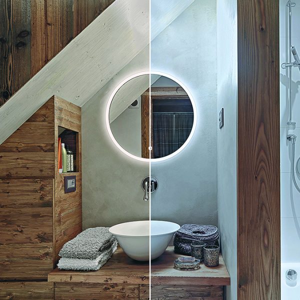 HIB Sphere 60 LED Ambient Round Mirror - Image 2