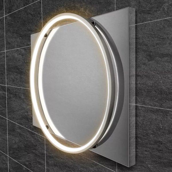HIB Solas 50 LED Illuminated Mirror (Chrome Frame) - Image 2