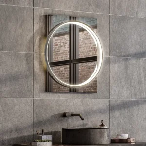 HIB Solas 50 LED Illuminated Mirror (Chrome Frame)