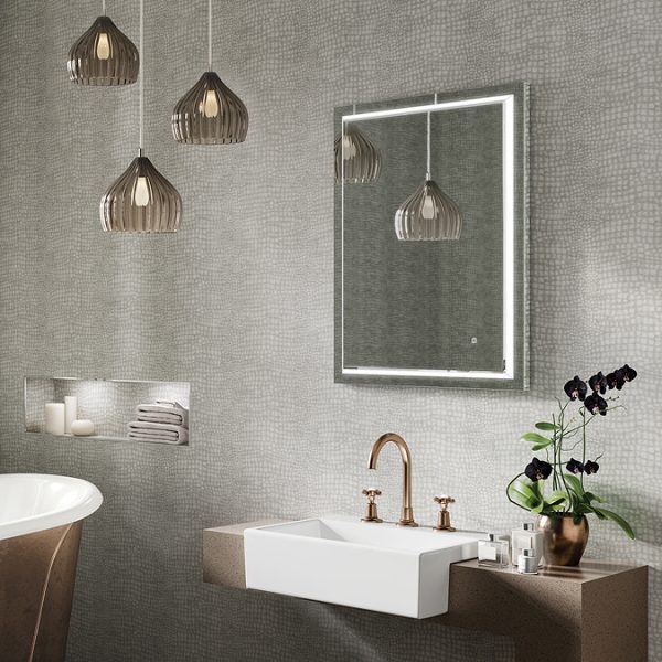 HIB Spectre 60 LED Illuminated Rectangular Mirror - Image 2