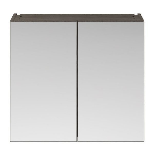 Hudson Reed Fusion 800mm Grey Avola 50/50 Mirror Unit - Image 2