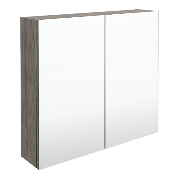Hudson Reed Fusion 800mm Grey Avola 50/50 Mirror Unit