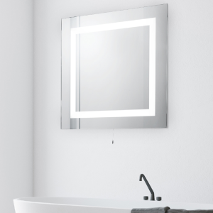 Searchlight Illuminated Rectangular Mirror
