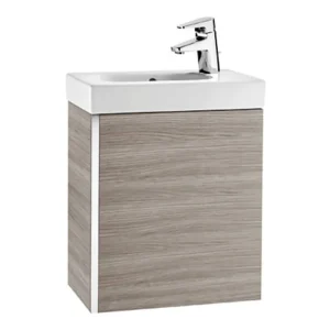 Roca Mini 450m Wall Hung Vanity Unit   Textured Grey