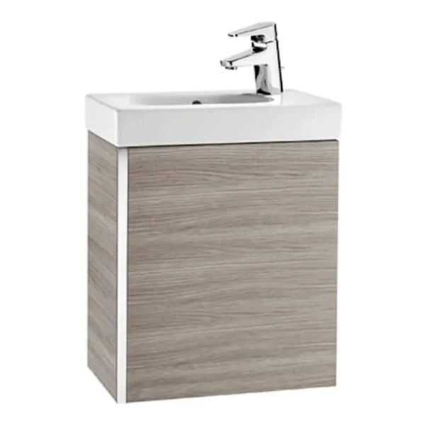 Roca Mini 450m Wall Hung Vanity Unit   Textured Grey