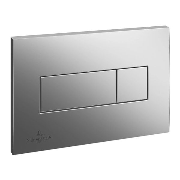 Villeroy and Boch Viconnect Pro Toilet Frame with Chrome Flush Plate + Architectura Wall Hung Toilet - Image 4