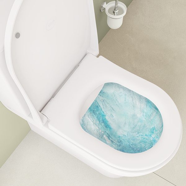 VitrA Evi Round Rimless Close Coupled Toilet   Back to Wall with Soft Close Seat - Image 2