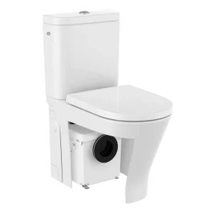 Roca The Gap Round D Trit Rimless Close Coupled Toilet with Macerator Pump