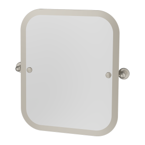 Burlington Rectangular Swivel Mirror   Brushed Nickel
