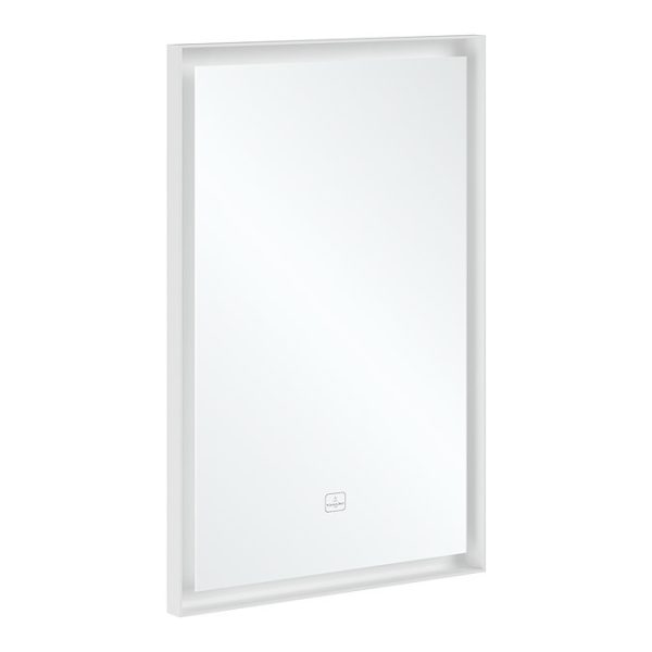 Villeroy and Boch Subway 3.0 White Matt 500 x 750mm LED Illuminated Mirror - Image 3