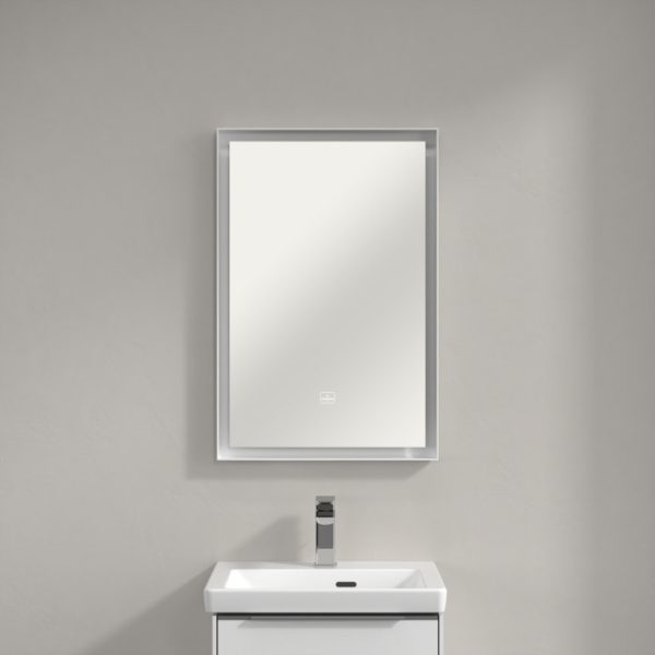 Villeroy and Boch Subway 3.0 White Matt 500 x 750mm LED Illuminated Mirror - Image 5