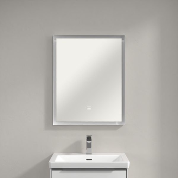 Villeroy and Boch Subway 3.0 White Matt 600 x 750mm LED Illuminated Mirror - Image 5
