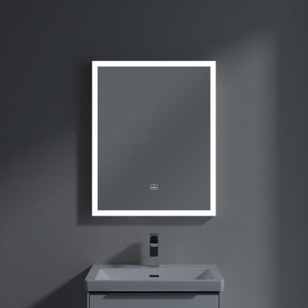 Villeroy and Boch Subway 3.0 White Matt 600 x 750mm LED Illuminated Mirror - Image 7