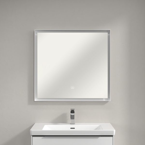 Villeroy and Boch Subway 3.0 White Matt 800 x 750mm LED Illuminated Mirror - Image 5