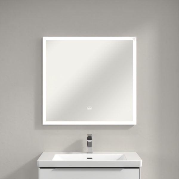 Villeroy and Boch Subway 3.0 White Matt 800 x 750mm LED Illuminated Mirror - Image 6