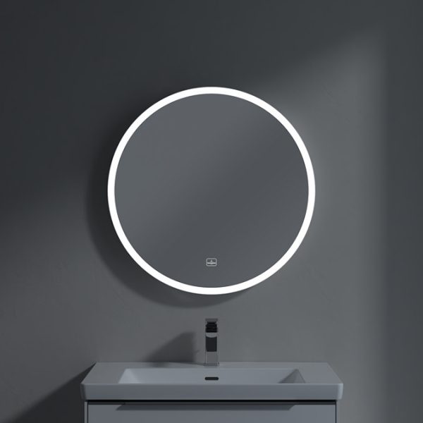 Villeroy and Boch Subway 3.0 White Matt 710mm Round LED Illuminated Mirror - Image 7