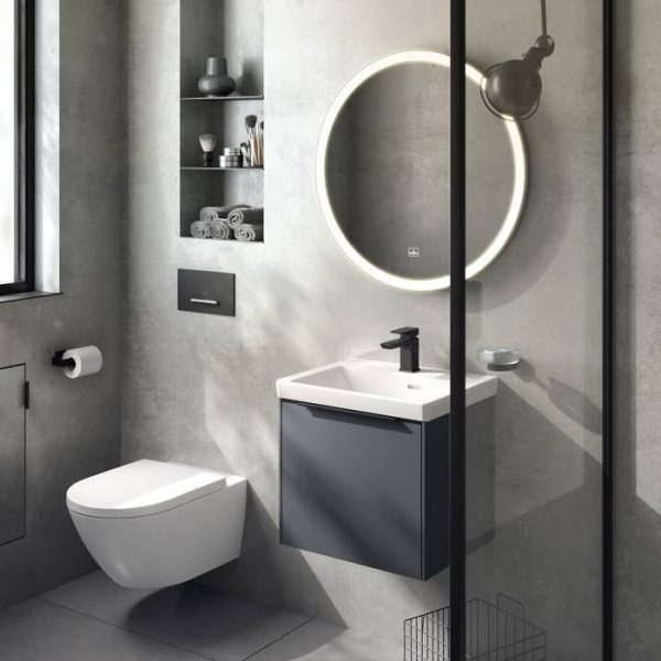 Villeroy and Boch Subway 3.0 BiColour 710mm Round LED Illuminated Mirror - Image 4