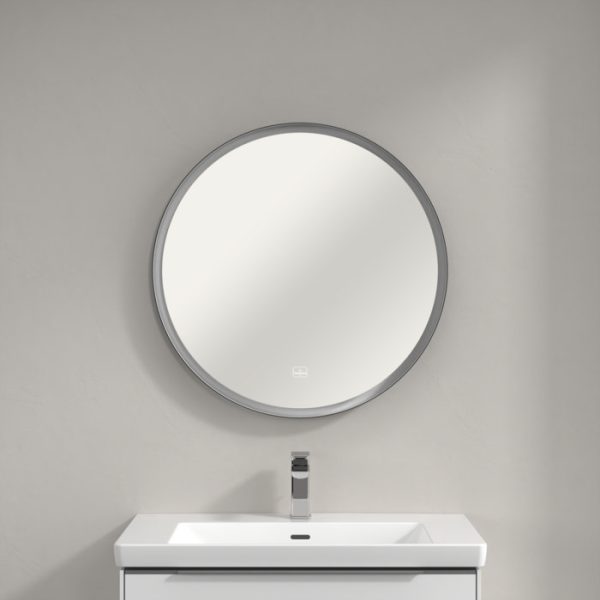 Villeroy and Boch Subway 3.0 BiColour 710mm Round LED Illuminated Mirror - Image 6
