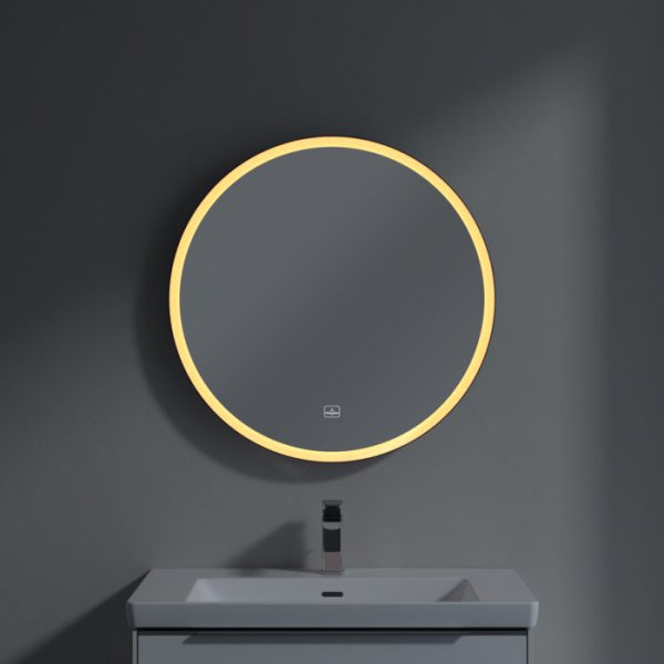 Villeroy and Boch Subway 3.0 BiColour 710mm Round LED Illuminated Mirror - Image 2
