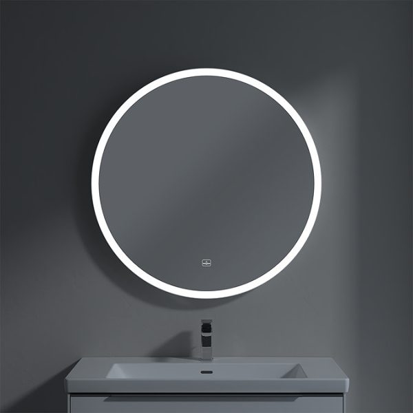 Villeroy and Boch Subway 3.0 White Matt 910mm Round LED Illuminated Mirror - Image 6
