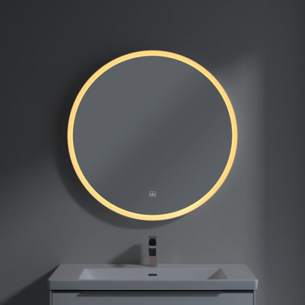 Villeroy and Boch Subway 3.0 White Matt 910mm Round LED Illuminated Mirror - Image 2