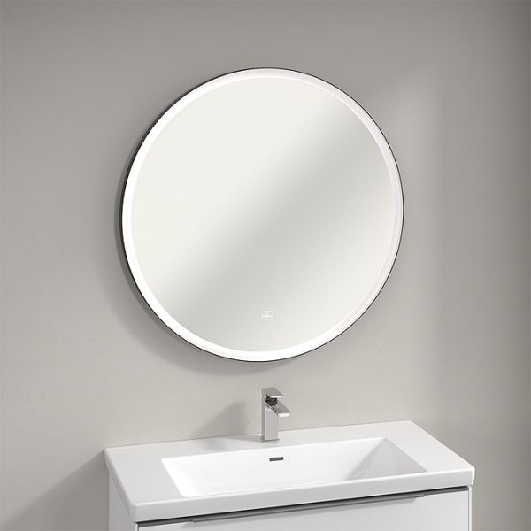 Villeroy and Boch Subway 3.0 BiColour 910mm Round LED Illuminated Mirror - Image 6
