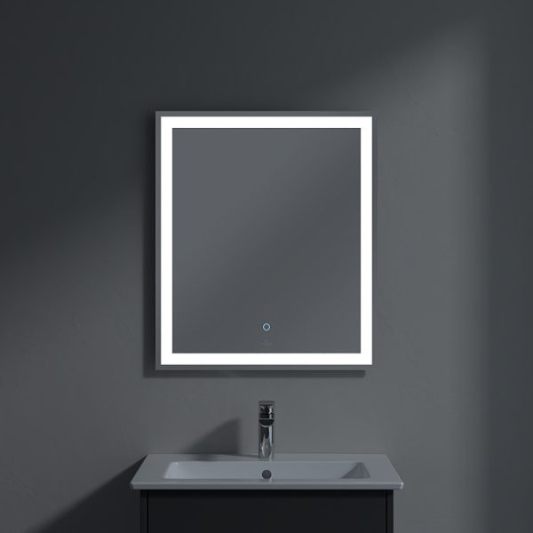 Villeroy and Boch Finero 600 x 700mm LED Illuminated Mirror - Image 4