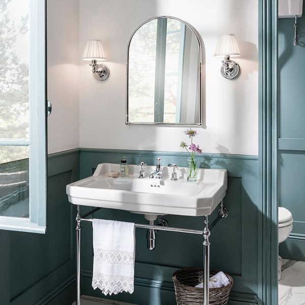 Burlington Arched Mirror with Chrome Frame - Image 2
