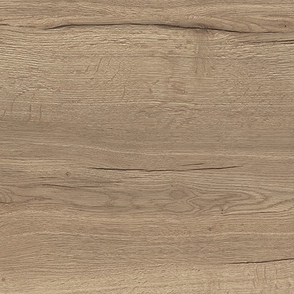 Arezzo Wall Hung Countertop Basin Shelf with Drawer   Rustic Oak   600 x 450mm - Image 5