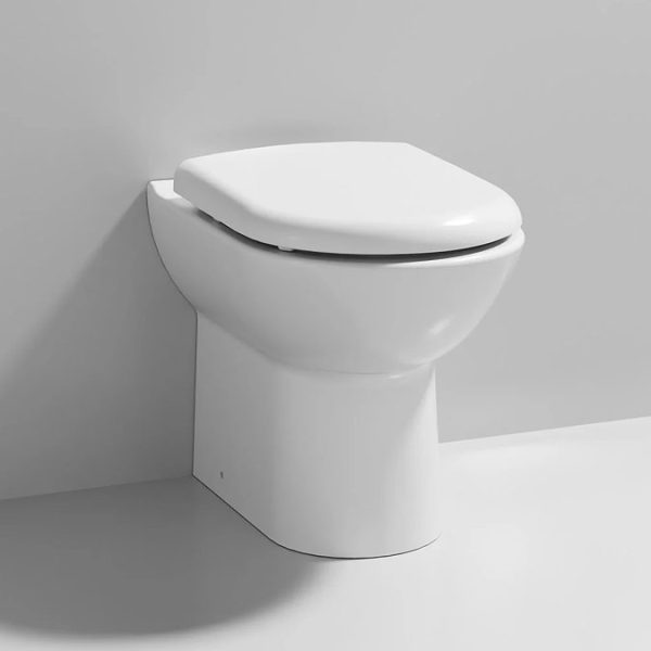Alaska Rimless Back to Wall Toilet Pan + Soft Close Seat - Image 6