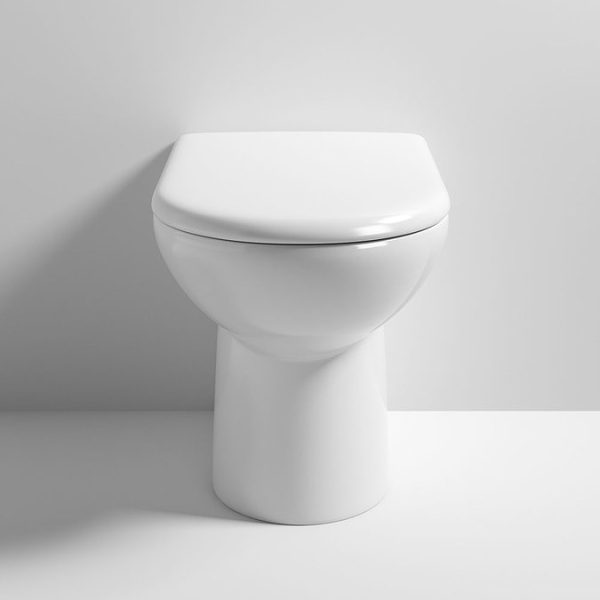 Alaska Comfort Height Back to Wall Toilet Pan + Soft Close Seat - Image 2