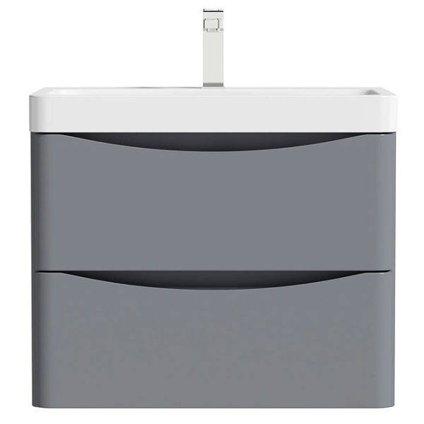 Mode Adler 600mm Grey Wall Hung Vanity Unit with Resin Basin - Image 6