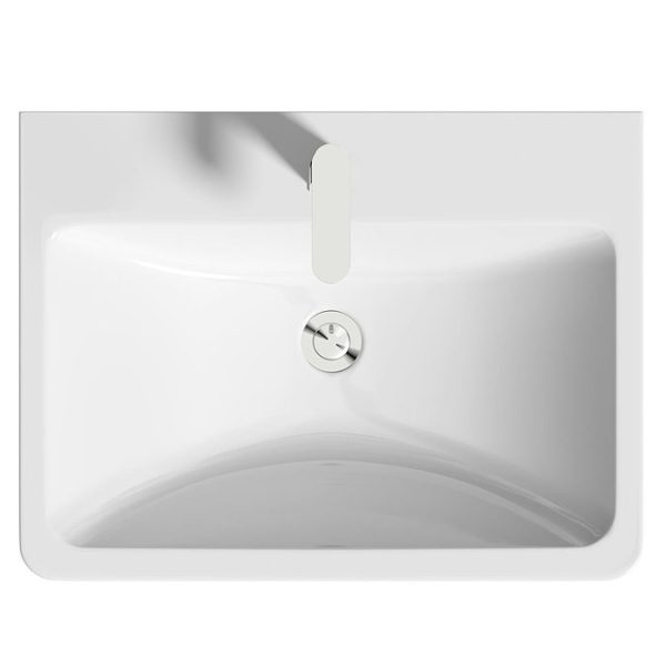 Mode Adler 600mm Grey Wall Hung Vanity Unit with Resin Basin - Image 2