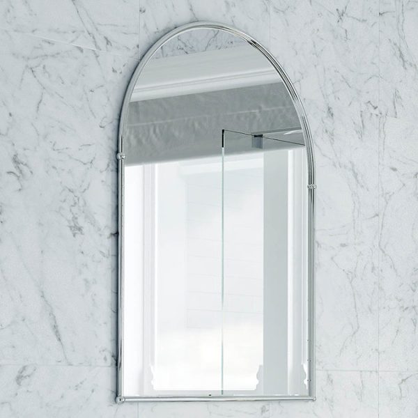 Heritage   Arched Mirror   Chrome - Image 2