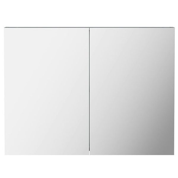 Orchard Elsdon 800 x 600mm Stone Grey Mirror Cabinet - Image 4