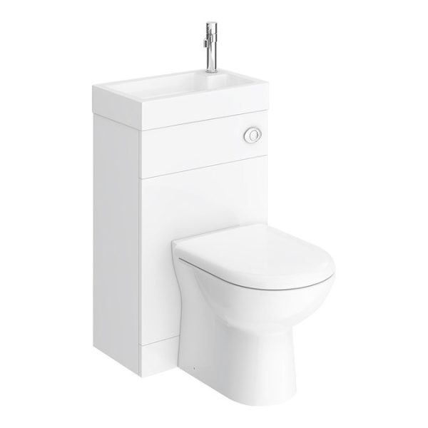 Alaska Combined Two In One Wash Basin & Toilet (500mm wide x 300mm) - Image 4