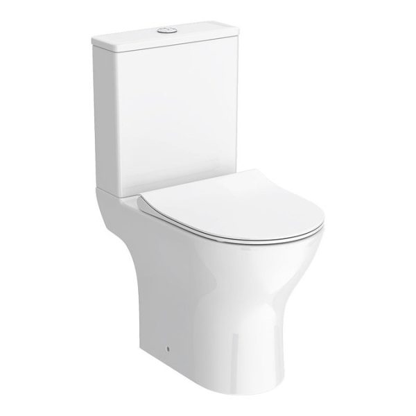 Alps Modern Rimless Short Projection Toilet + Soft Closing Seat - Image 6