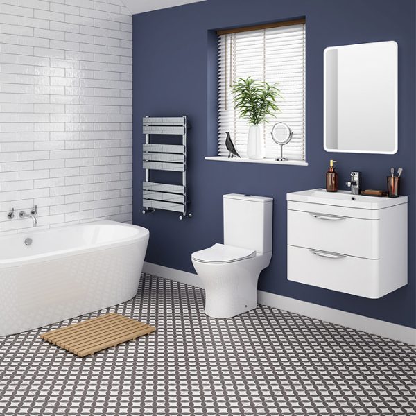 Alps Modern Rimless Short Projection Toilet + Soft Closing Seat - Image 2