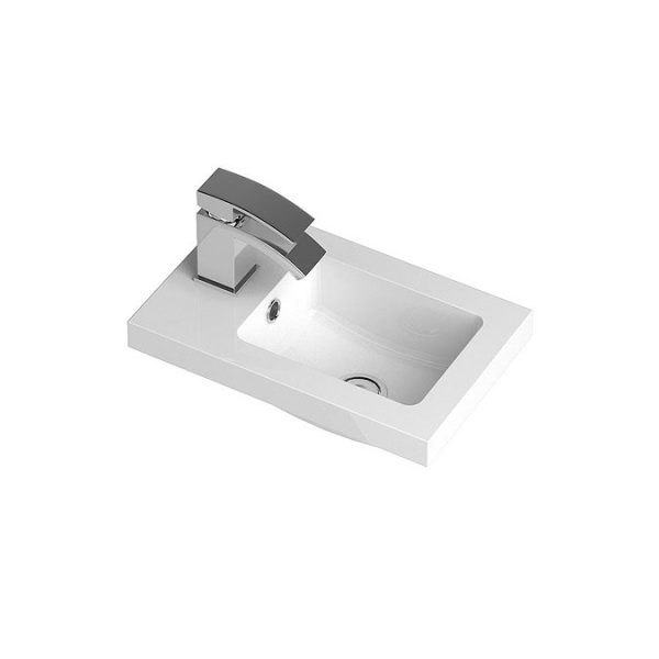 Apollo2 405mm Gloss Grey Compact Wall Hung Vanity Unit - Image 3