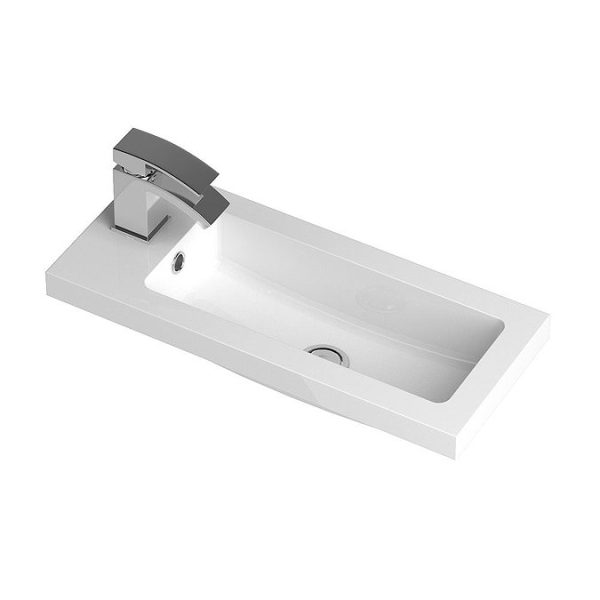Apollo2 605mm Gloss Grey Compact Floor Standing Vanity Unit - Image 3