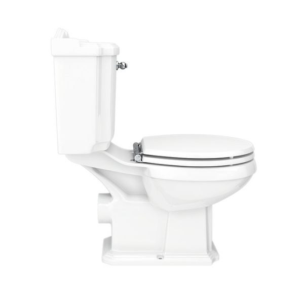 Appleby Traditional Close Coupled Toilet + Soft Close Seat - Image 7