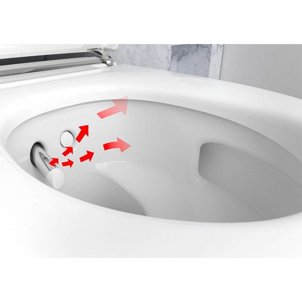 Geberit AquaClean Gloss Chrome Mera Comfort Rimless Wall Hung Shower WC - Image 15