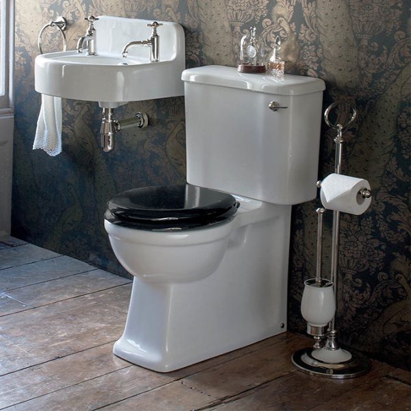 Arcade Full Back to Wall Close Coupled Traditional Toilet   Lever Flush - Image 2