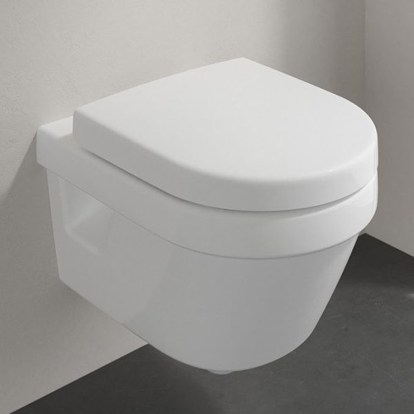Villeroy & Boch Viconnect Pro Toilet Frame with Chrome Flush Plate + Architectura Compact Rimless Toilet - Image 3