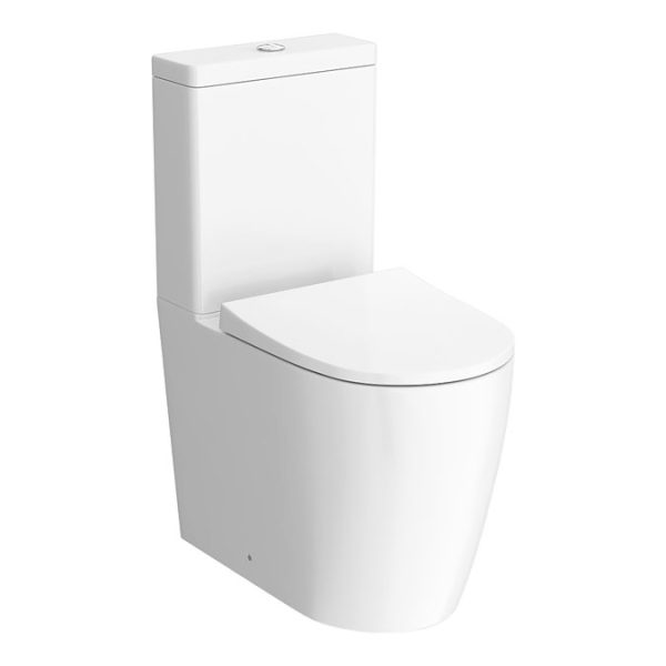 Arezzo Compact BTW Close Coupled Toilet + Soft Close Seat - Image 6