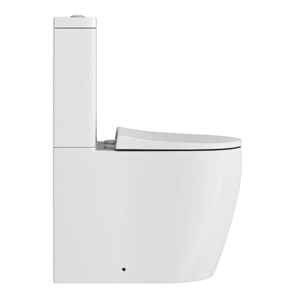 Arezzo Compact BTW Close Coupled Toilet + Soft Close Seat - Image 2