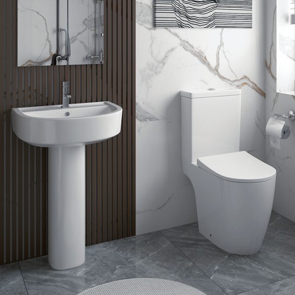 Arezzo Compact Close Coupled Toilet + Soft Close Seat - Image 4
