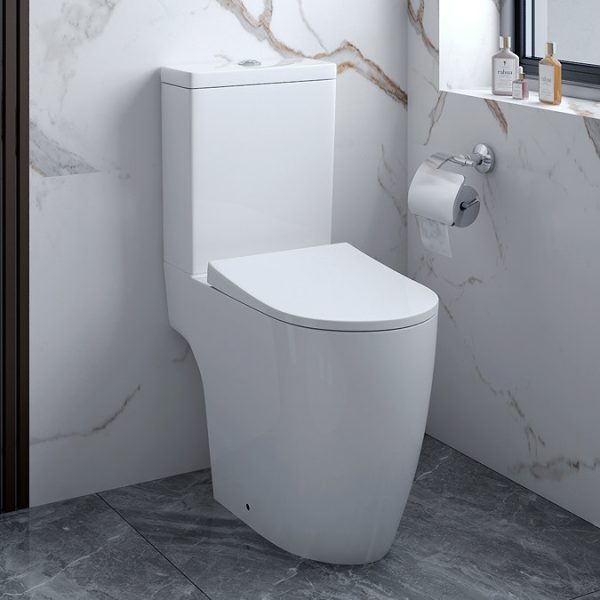 Arezzo Compact Close Coupled Comfort Height Toilet + Soft Close Seat - Image 4