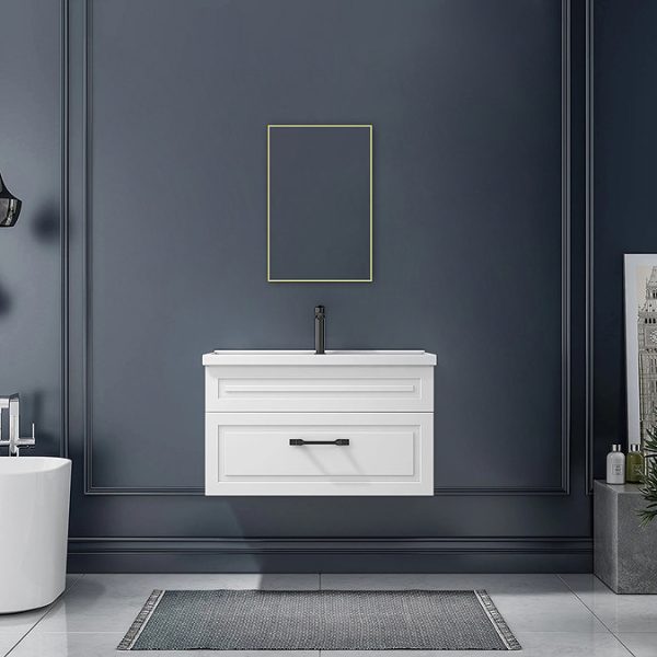 Arezzo Thin Frame 400 x 600mm Rectangular Mirror   Brushed Brass - Image 4