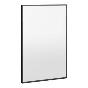 Arezzo Thin Frame 400 x 600mm Rectangular Mirror   Matt Black